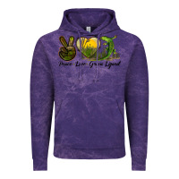 Cloud Purple peace love green lizard Vintage Hoodie - LillyAllenDesigns