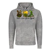 Cloud Rock peace love green lizard Vintage Hoodie - LillyAllenDesigns