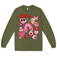 Army Green cute valentines day Long Sleeve Tee - MaliasSmallBusiness