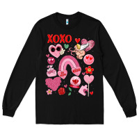 Black cute valentines day Long Sleeve Tee - MaliasSmallBusiness