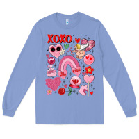 Colony Blue cute valentines day Long Sleeve Tee - MaliasSmallBusiness