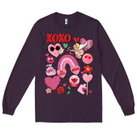 Plum cute valentines day Long Sleeve Tee - MaliasSmallBusiness