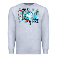Heather Grey up to snow good Premium Sweatshirt - texasbilliewilder