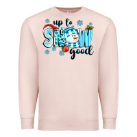 Pale Pink up to snow good Premium Sweatshirt - texasbilliewilder