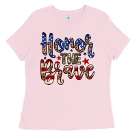 Bubblegum Pink Honor the brave Ladies Tee - Neo Western