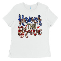 White Honor the brave Ladies Tee - Neo Western