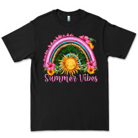 Black summer vibes  rainbow Premium Tee - HRA Design Shop
