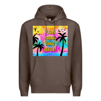 Coffee float drink tan & repeat Premium Hoodie - TumblerDesignByShophia