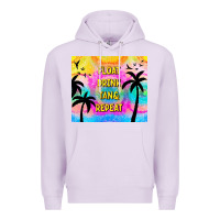 Lilac float drink tan & repeat Premium Hoodie - TumblerDesignByShophia