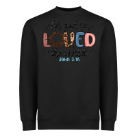 Black for god so loved the world Heavyweight Sweatshirt - MaliasSmallBusiness