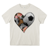 Cream western soccer heart Heavy Core Tee - HRA Design Shop