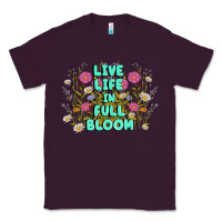 Plum live life in full bloom Classic Tee - MaliasSmallBusiness