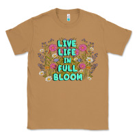 Toasted Coconut live life in full bloom Classic Tee - MaliasSmallBusiness