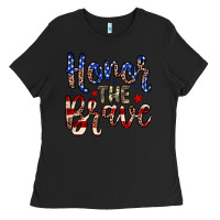 Black Honor the brave Ladies Tee - Neo Western