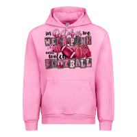 Fuchsia Pink in october we wear pink and watch football Urban Hoodie - FaDigitalArtStudio