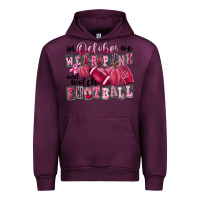 Mauve Wine in october we wear pink and watch football Urban Hoodie - FaDigitalArtStudio