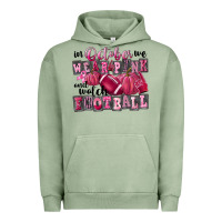 Pigment Oil Green in october we wear pink and watch football Urban Hoodie - FaDigitalArtStudio
