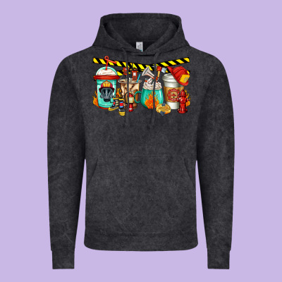 Firefighter Coffee Vintage Hoodie Designed By Jasminsmagicworld