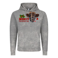 Cloud Rock Merry Christmas Calf Vintage Hoodie - RanaPortraitStore