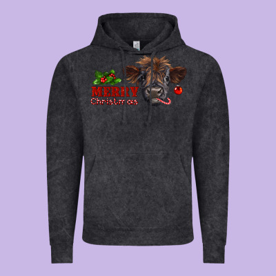 Merry Christmas Calf Vintage Hoodie Designed By Ranaportraitstore