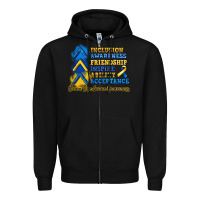 Black down syndrome awareness Zipper Hoodie - Artiststas
