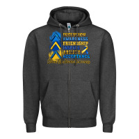 Charcoal Heather down syndrome awareness Zipper Hoodie - Artiststas