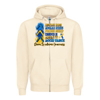 Sandshell down syndrome awareness Zipper Hoodie - Artiststas