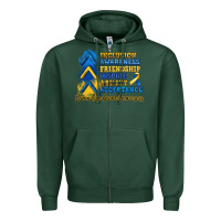 Sports Green down syndrome awareness Zipper Hoodie - Artiststas