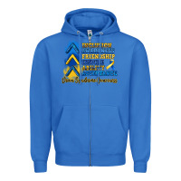 True Royal down syndrome awareness Zipper Hoodie - Artiststas