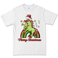 White merry christmas unicorn Premium Tee - FaDigitalArtStudio