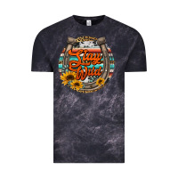 Cloud Black stay wild horseshoe Vintage Tee - Jasminsmagicworld
