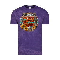 Cloud Purple stay wild horseshoe Vintage Tee - Jasminsmagicworld