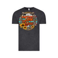 Vintage Black stay wild horseshoe Vintage Tee - Jasminsmagicworld