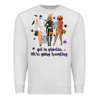 Oatmeal Heather Get in ghoulies were going haunting Premium Sweatshirt - NancyCooperArtShop