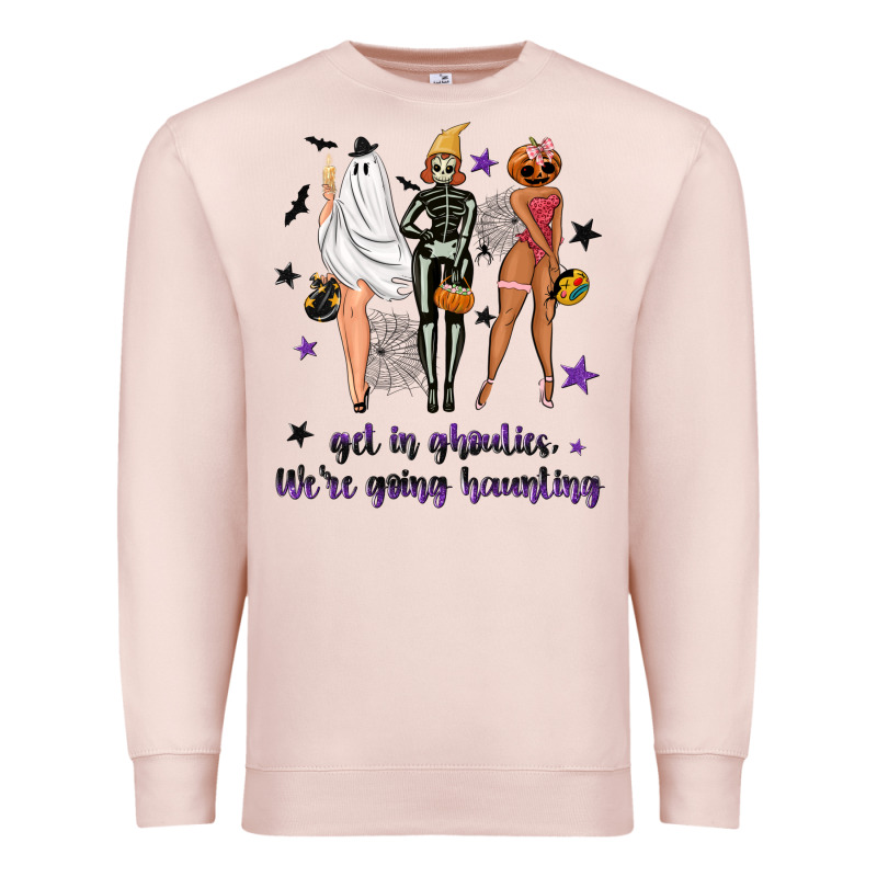 Get In Ghoulies Were Going Haunting Premium Sweatshirt by NancyCooperArtShop | Teevron