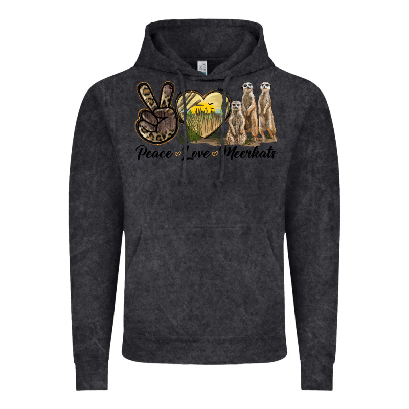 Peace Love Meerkats Vintage Hoodie by LillyAllenDesigns | Teevron