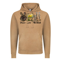 Vintage Camel Peace Love Meerkats Vintage Hoodie - LillyAllenDesigns