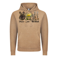 Vintage Coffee Peace Love Meerkats Vintage Hoodie - LillyAllenDesigns