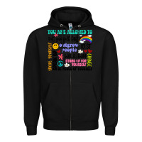 Black you are allowed to Zipper Hoodie - Artiststas