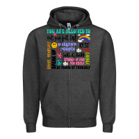 Charcoal Heather you are allowed to Zipper Hoodie - Artiststas
