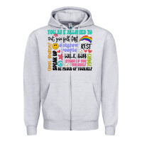 You Are Allowed To Zipper Hoodie | Teevron