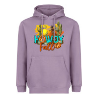 Lavender Howdy Fall Heavyweight Hoodie - texasbilliewilder