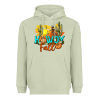Matcha Howdy Fall Heavyweight Hoodie - texasbilliewilder