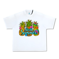 White hello summer pineapple Urban Heavy Tee - Jasminsmagicworld