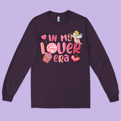 In My Lover Era Valentines Day Long Sleeve Tee Designed By Maliassmallbusiness