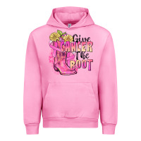 Fuchsia Pink give cancer the boot Urban Hoodie - FaDigitalArtStudio