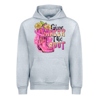 Heather Grey give cancer the boot Urban Hoodie - FaDigitalArtStudio