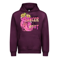 Mauve Wine give cancer the boot Urban Hoodie - FaDigitalArtStudio