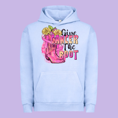 Give Cancer The Boot Urban Hoodie Designed By Fadigitalartstudio