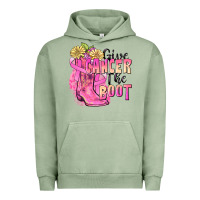 Pigment Oil Green give cancer the boot Urban Hoodie - FaDigitalArtStudio
